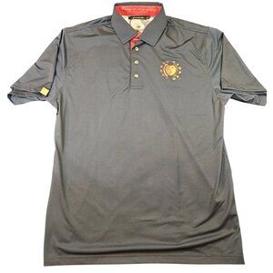 Bruce Lee Finn Ryan Polo Shirt Men’s L Black Stretch Logo “Using No Way as Way”